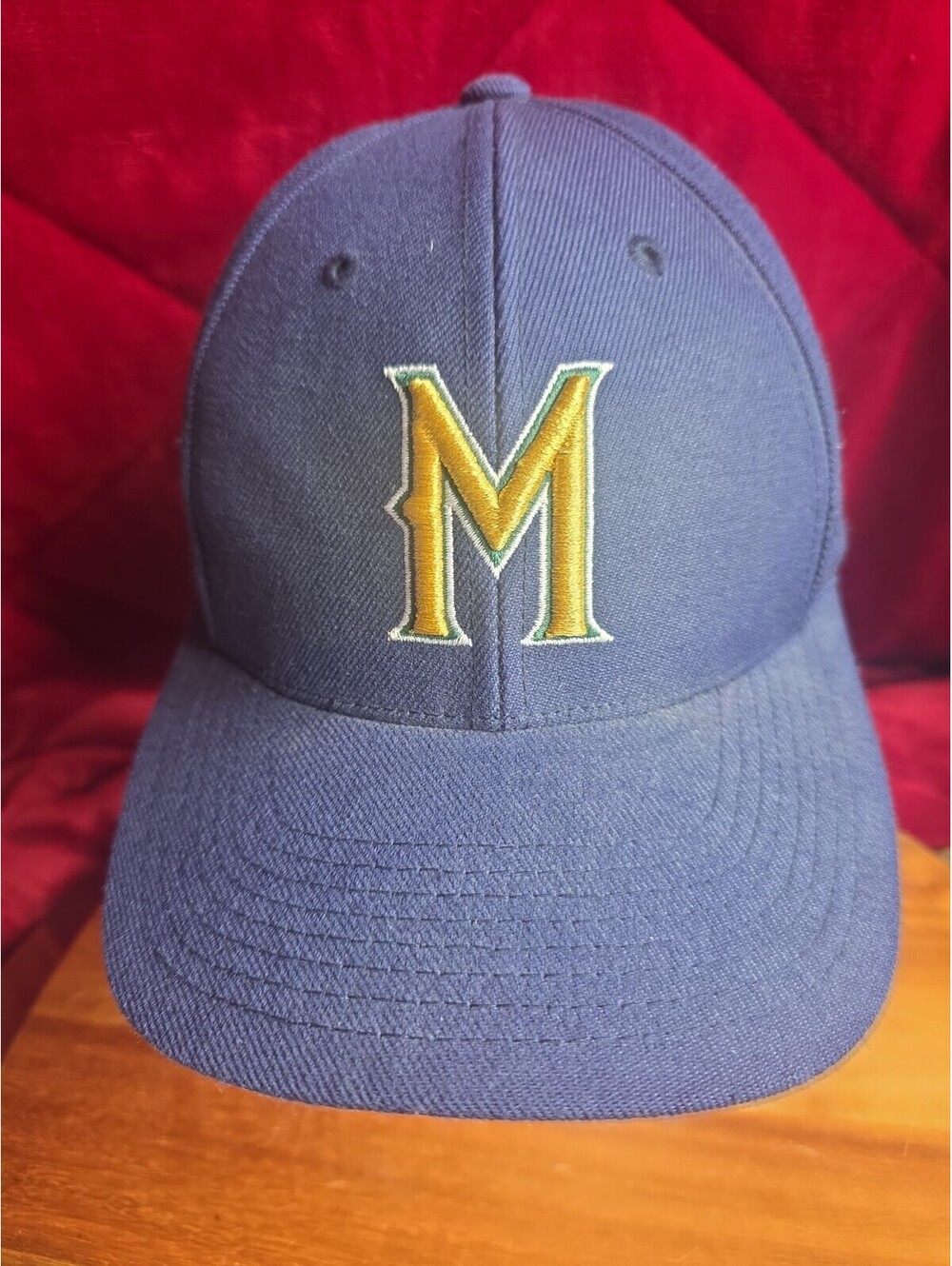 Vintage Milwaukee Brewers Hat Cap Wool Blend Logo Athletic Snapback